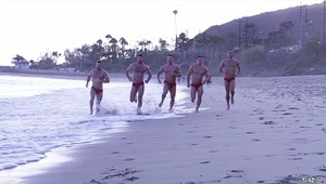 The latest series from MEN.COM features hot lifeguards slipping out of tight red swimwear and getting all kinds of wild! Episode one finds MEN exclusive Billy Santoro naked in the shower with Topher Di Maggio who gets his dick sucked before he slams it de