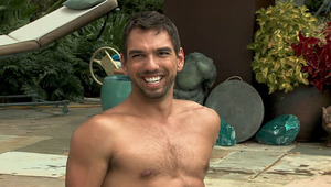 Intimate confidences and a stroking penis action for the fans 