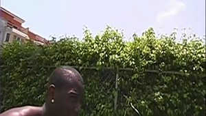 Troy happened to see a lovely prospect by the name of Jalin taking up the sun, &amp; he just had to get a taste. Hoping he'd be gettin' some twat, Jalin got a mouth full of black meat. Watch troy push his gayness in Jalin's anus. How does that ebony sack 