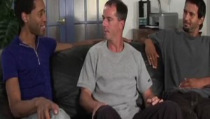 Alex runs into Marick and Thomas for some real swallowing and fucking in this episode of &quot;His First giant Cock&quot;. Alex is 35 and has a dude of 5 years, but decides to spend the afternoon with these 2 hot males! 