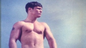 stunning vintage boy wanders the beach in the nude 