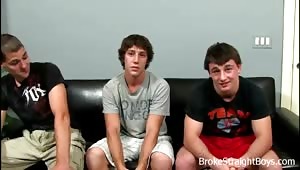 Before today's update, Scott Harbor and John Silver have only done solos. The roommates are joined by the always cheerful Paul Canon. Mr. Paul is tired of taking the bus. To earn some funds he has agreed to suck the two newbies off. 