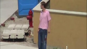 Oh look at the faggie in the pink shirt. He's just screaming &quot;shove something up my ass&quot;. Looks like someone's gonna get drilled today. Adonis was a little hard up so our buddy Halloway decided to give him a ride! Look at that kid face. Put it i