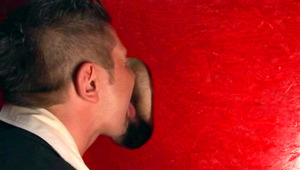 charming guy loves glory hole so he suck and fuck that dick! 