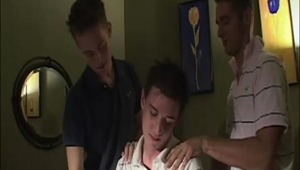 Rub a dub dub, it's 3 college men! And these beer swilling beefcakes shed their clothes quickly and explored every inch or their fellow student bodies! Watch these frat males unleash their attractive meats and do a little anal invading for fun! 