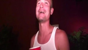 Dana and Scott just wanted to get dr&micro;nk and fuck the night away. They didn't waste any time before there was some serious penis slurping going down. The crowd cheered them on and the behind fucking ensued! Hurry up and grab a dr&igrave;nk and take a