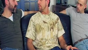 Jeff was a cute beast! When he said that he was bisexual and had never had a schlong larger than 6 inches our hearts raced! Once we unzipped he couldn't keep his mouth off of our rods! We made sure to fuck his tender, lovely booty hard! 