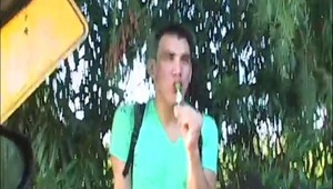 We met this twink by the name of Dillon, and for the right price he was quite willin', so we pulled out our large wad of cash, proceeded to spread that tight ass, and gave this guy a proper drillin'! 