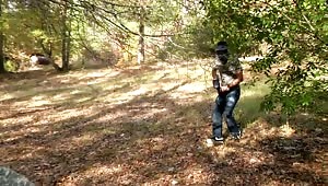 Rafael Alencar doesn't know how to play a friendly game of paintball, as Leon Knight quickly discovers when his mouth and ass gets stretched open.
