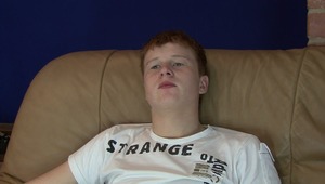 Adorable gay BF is feeling very hungry and lusty for mind-blowing couch sex in obscene gay sex tape. 