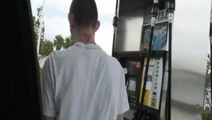 Sirus is a farm dude looking for a backseat experience. He finds Xander at a gas station offering to pump gas and needing to earn some money to get back home to Kentucky. Sirus has the perfect solution, he'll do the pumping on Xander's booty in exchange f