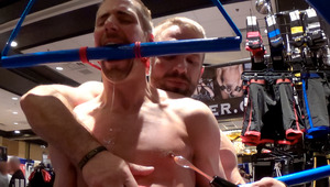 Dirk shocks his bound boy Jarrod's every inch of raw skin 