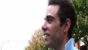 Who would have thought an innocent interview would turn into a game of &quot;If you show me yours, I'll show you mine&quot;. Spencer can hardly contain himself at the sight of 2 gigantic dongs, and soon he's taking them from both ends, begging for their h