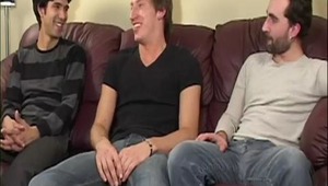 Is there a better way to warm up on a cold winter's day than to give a massive penis virgin his first taste of 2 thick peters? Aiden was a willing subject so we took him home and played hide the salami in his tight butt until we all worked up a sweat! 