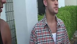 Lucas was just asking for it. He took a walk with two total strangers and went into their apartment. Then they started talking about sex and he still didn't leave! I guess this time his curiosity will cost him a busted butthole! Cause this man took it in 