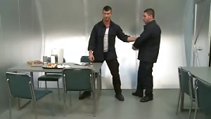Sergeant Adam Killian is not impressed with Private Marc Dylan's sloppy habits. Adam summons Marc to his quarters for some corporal punishment.
