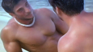 wild lick jobs given by two hot studs on a stunning beach 