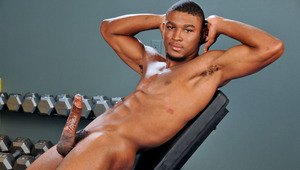 Watch ATK pull out his long, chunky penis and jerk it hard! 