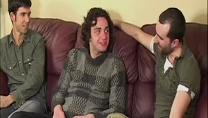 With gaydar turned up to its maximum level our 2 sultans of sodomy set their sites on Dimitrios, an Aegean candy-ass here on vacation. Watch this very &quot;Greek&quot; guest get down on some humongous dong like it was wrapped in a pita, OPA! 