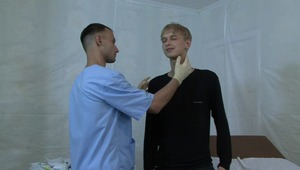 The heat is rising for teen twink as doctor thoroughly examines his teen body. 